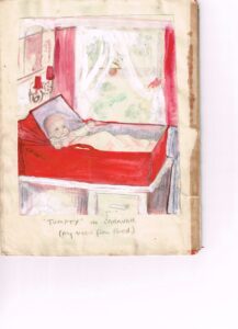 Baby picture painted by her mother